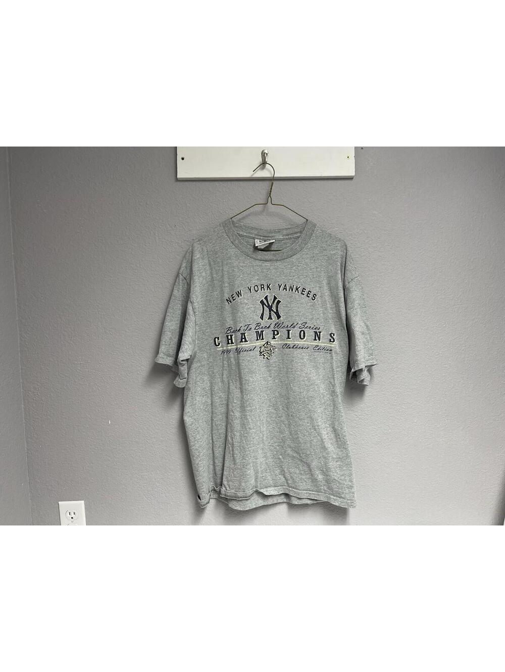 VTG New York Yankees Shirt Mens 2XL Back 2 Back World Series